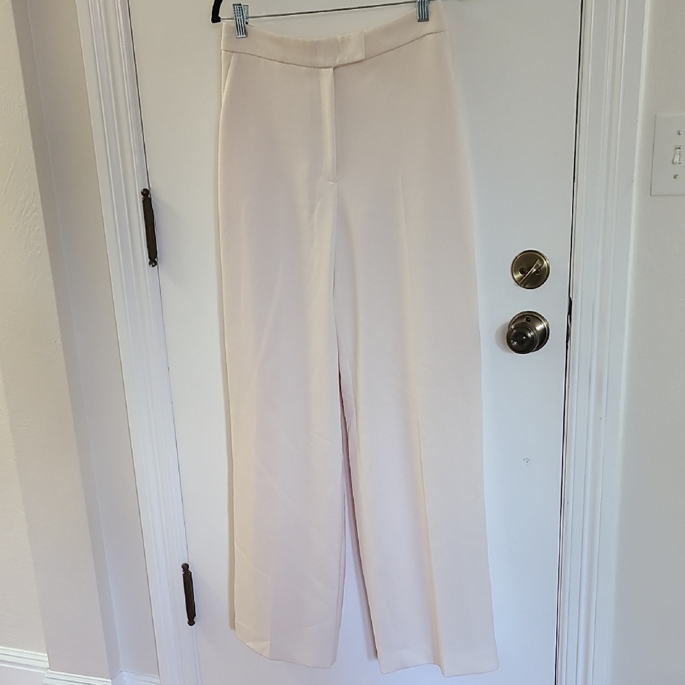 Anne Klein Cream Wide Leg Pants